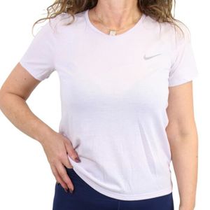 T-SHIRT MAILLOT DE SPORT T-shirt Femme Nike Run Division - Mauve - Col rond