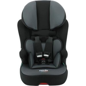 SIÈGE AUTO Siège auto isofix NANIA RACE I FIX 76-140 cm R129 –de 3 à 10 ans – Têtière réglable - Base inclinable - Noir - Fabrication