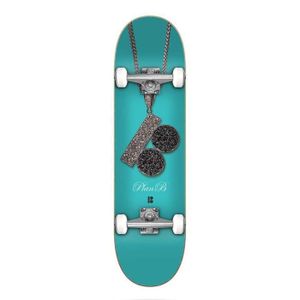 SKATEBOARD - LONGBOARD Skateboard complet - PLAN B - Team Chain - Bleu - 8.0'x31.785' - 7 plis érable