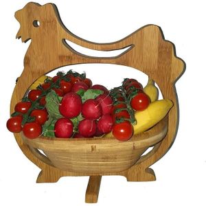 PORTE FRUITS - COUPE  Panier Pliant Corbeille de Fruits Poule Henriette 
