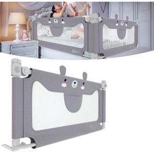 Protection anti-chute Barrière de lit pliable de 150 x 180 cm pour bébé et enfant rose, 150 cm 
