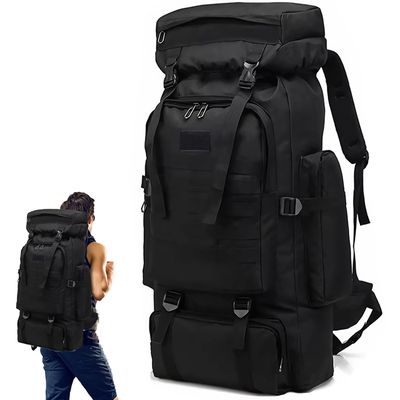 Sac à Dos De Randonnée Hi-Tec 50L – Noir, Léger 1,1kg – Parfait Trekking Et Voyage