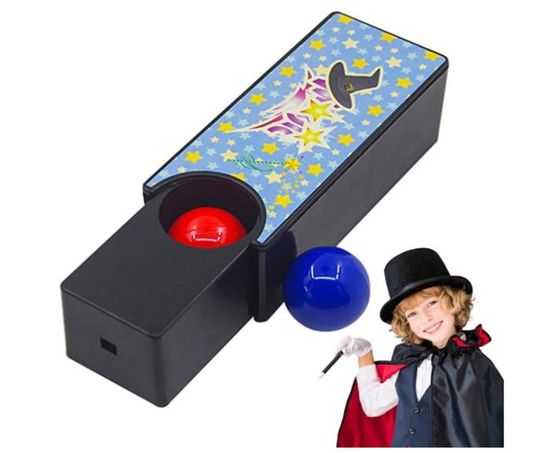 Tours De Magie pour Enfant Accessoires De Boîte Interchangeables,Transformations De Boules Rouges À Bleues Gimmick Magique Gros - Jeux - Jouets