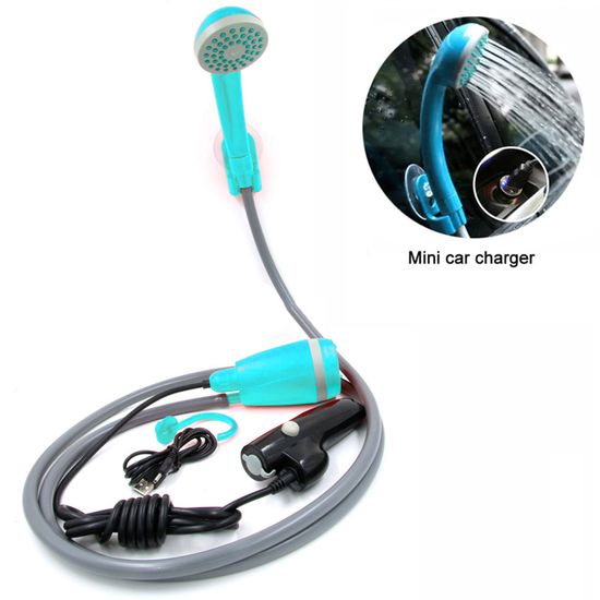 Douche Portable Rechargeable BTAWD Pour Camping - 2 Modes De Débit - Longueur Tuyau 1.8 M - Neuf