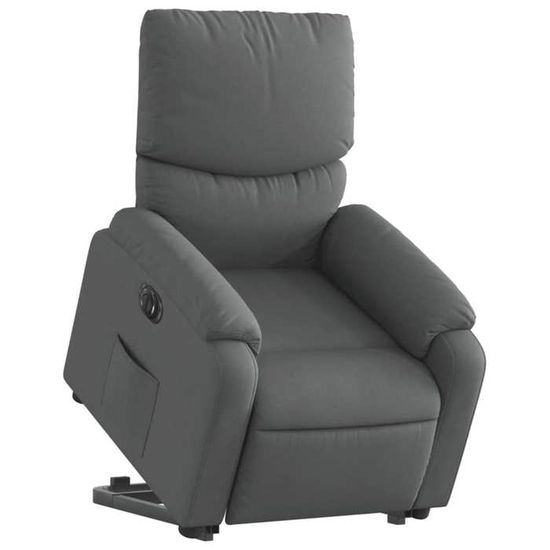 Fauteuil TV Relaxant Cobra Cavadore - Position Allongée Réglable, Design Moderne Gris Clair