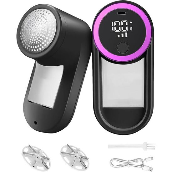 Liquidation! Rasoir à Tissu et Anti-Peluches, Défroisseur de Chandail Rechargeable, 1 Lame en Acier Inoxydable Remplaçable, Fonctionne sur Batterie, Offre du Jour pour Vêtements #82