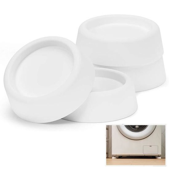 Tapis Anti-vibrations, Lot De 4 Tapis Antidérapants Pour Pieds De Machine A Laver Tapis Anti Vibrations 97046362