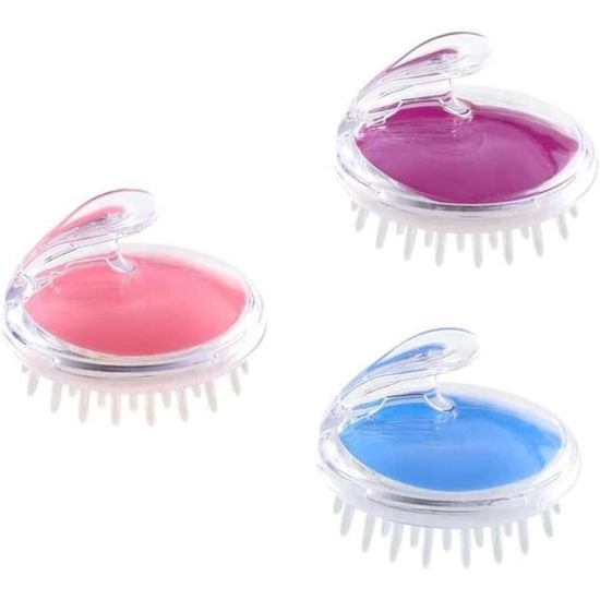 Kit Peigne Et Brosse Bébé FainFun - Silicone Doux, Anti Croûtes De Lait, Pour Nouveau-nés (Bleu)