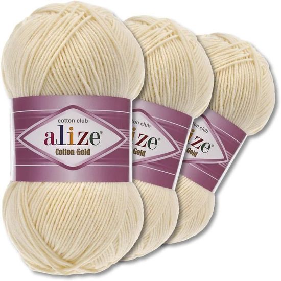 Laine épaisse En Coton Pour Débutants Au Crochet - Kit De Démarrage De 3x50g Avec Crochet De 4mm, Laine Facile Pour Amigurumi - Rose