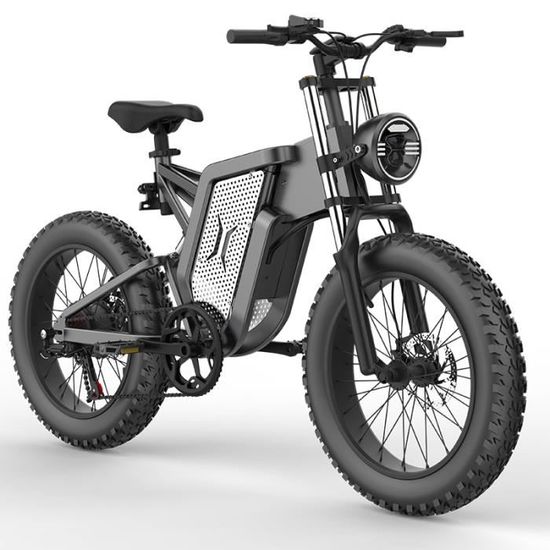 Vélo électrique XINGJI X20 - 20" Fat Bike - 2000W Moteur - 48V 30AH Batterie - Noir