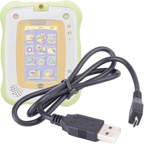 DURAGADGET Chargeur Secteur à Prise Murale Pour Vtech Storio Max XL 2.0 Tablette Enfant (Bleu Ou Rose 3480 – 194622) - Charge Rapide 2 Amp Et Port Micro USB