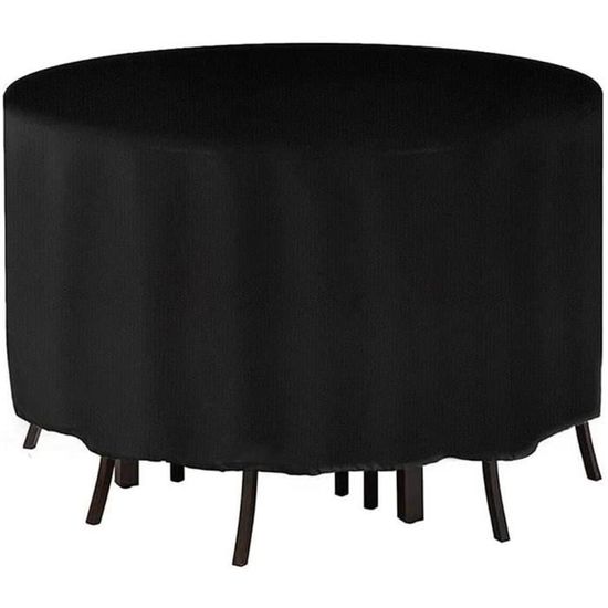 Housse De Table Ronde - Oxford 210D - Étanche Et Antipoussière Pour