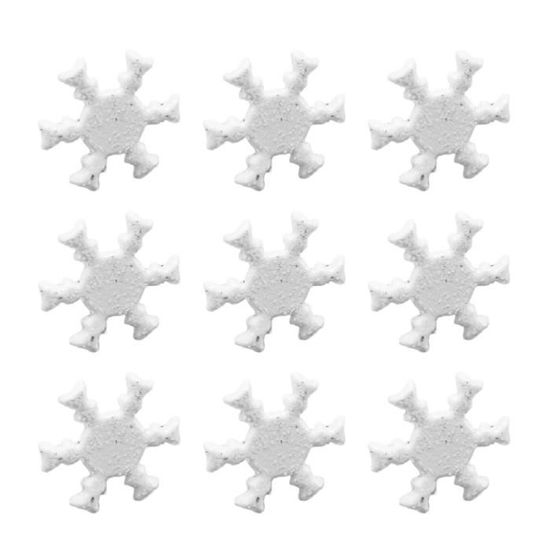 100 Attaches Rapides En Métal Forme Flocon De Neige - 12x14mm - Idéales Pour Scrapbooking, Bricolage Et Projets Créatifs - 5