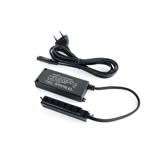 Emuca 5066217 Convertisseur LED à Tension Constante avec Câble Plastique 12 V 72 W 