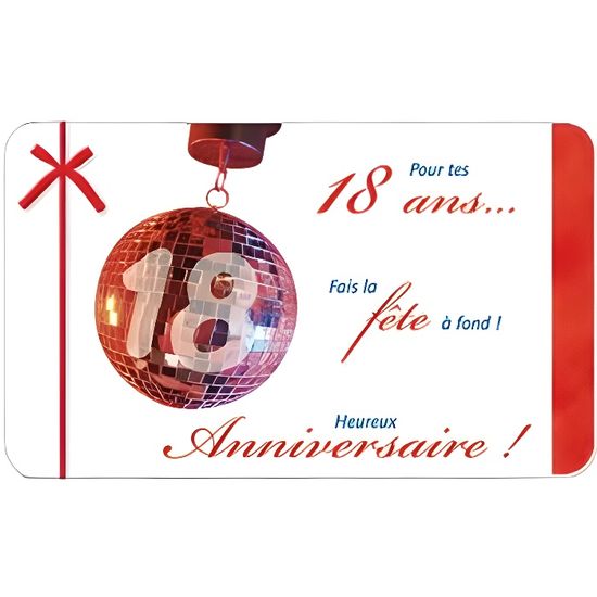 69-2118 Carte Joyeux Anniversaire 18 ans Garçon Jeune Homme Adulte -  Majorité Majeur Permis B Conduire[S606] - Cdiscount Beaux-Arts et Loisirs  créatifs