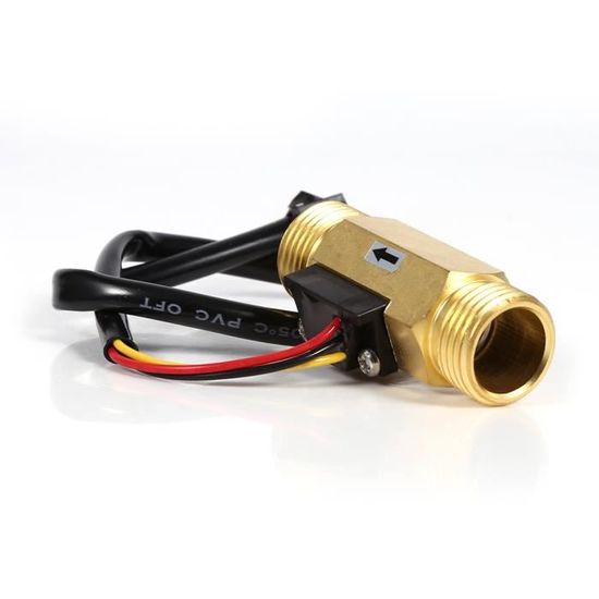 Capteur Débit D'eau G1/2 Cuivre 1-30L/min - Commutateur Effet Hall Pour Chauffe-Eau, Purificateur