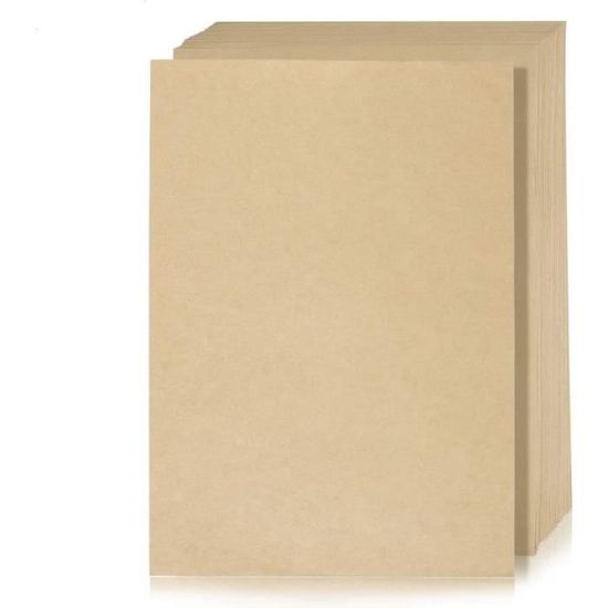 WOWOSS 50 Feuilles De Papier Kraft A4 Papier Kraft Naturel 150 G wowoss-50-feuilles-de-papier-kraft-a4-papier-kraft-naturel-150-g