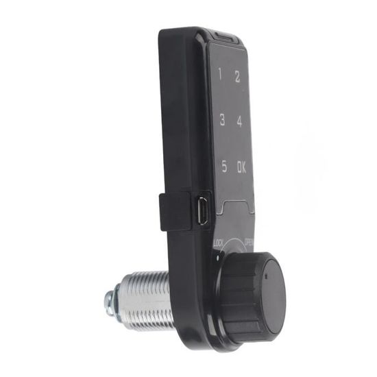 Armoire à Pistolet Lourde 5-8 Places – Serrure électronique à Clavier, Acier Noir, Neuf