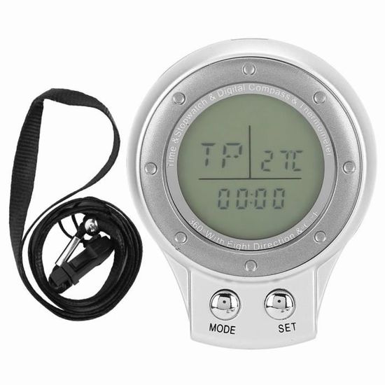 TMISHION Boussole numérique Boussole Électronique 4 en 1 Thermomètre