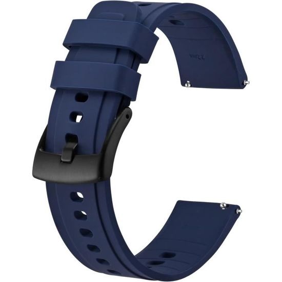 ZXF Bracelets Montre Silicone, 18mm 20mm 22mm 24mm Sport Silicone