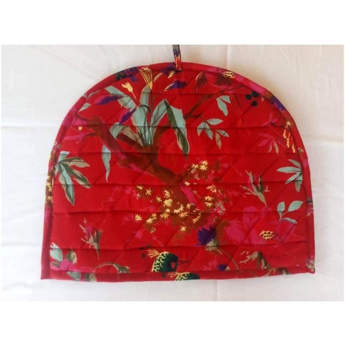 Tea Cozy Mandala Coton Imprimé - Couvre-Théière Indienne Fait Main Pour Garder Le Thé Chaud