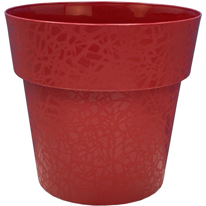 Pots Prelevements Rouges Pot de fleurs - RIVIERA - Terea - Ø 58 cm - Rouge - Cdiscount Jardin