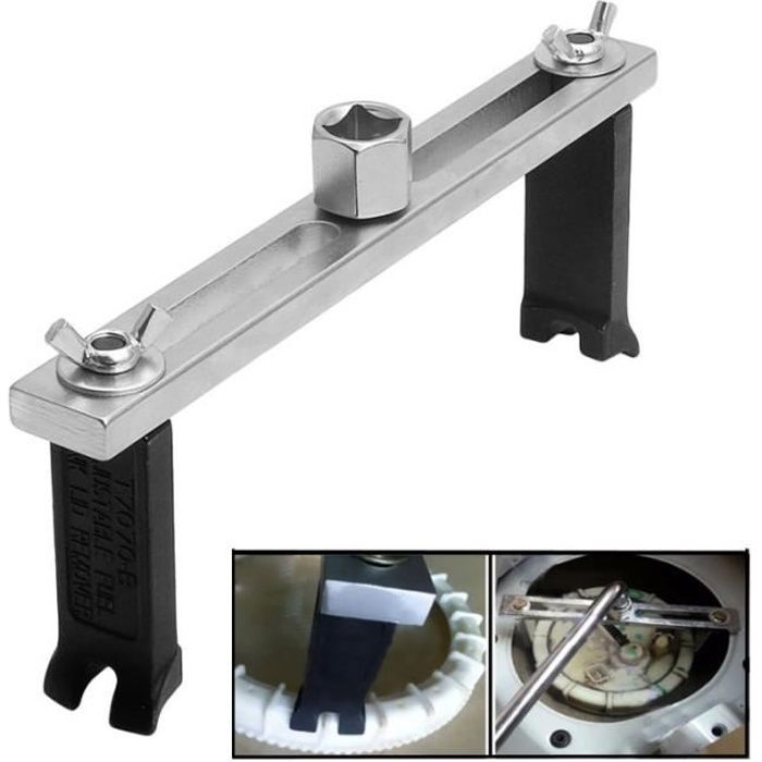 Outil de clé de Spanner de retrait de couvercle de réservoir de pompe à essence de réservoir pour Mercedes-Benz / BMW / Audi / VW
