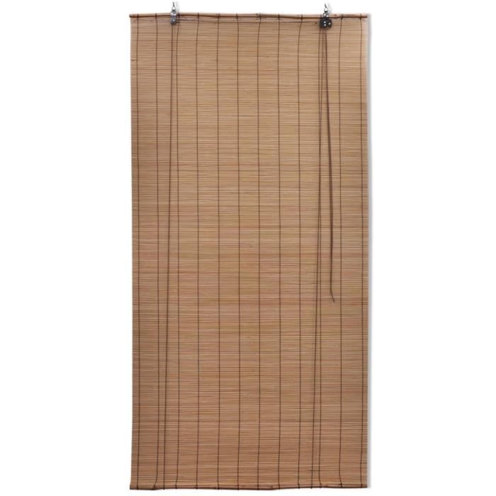 Magnifique Store enrouleur bambou brun 100 x 160 cm