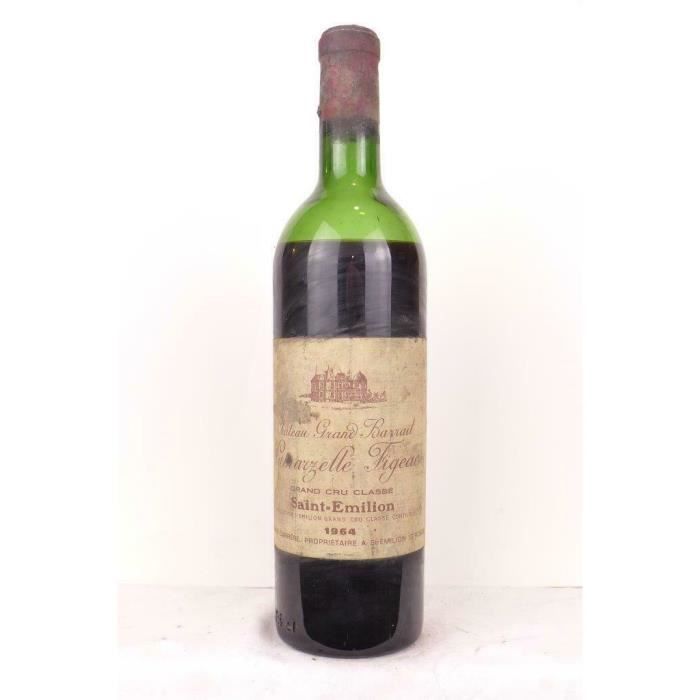 saint-émilion château grand barrail lamarzelle figeac grand cru classé (capsule abîmée) rouge 1964 - bordeaux