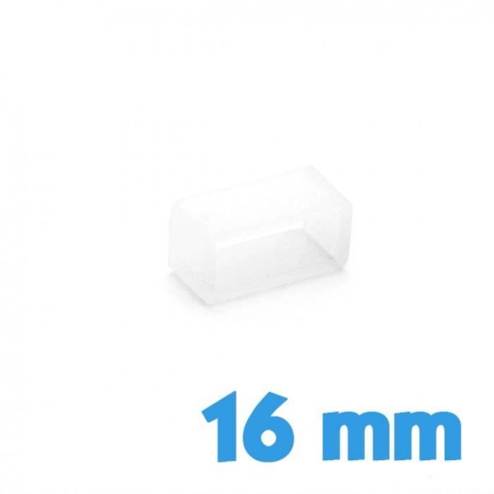 Passant montre 16 mm - Transparent Silicone Transparent Passant de bracelet montre 15 mm - 16 mm