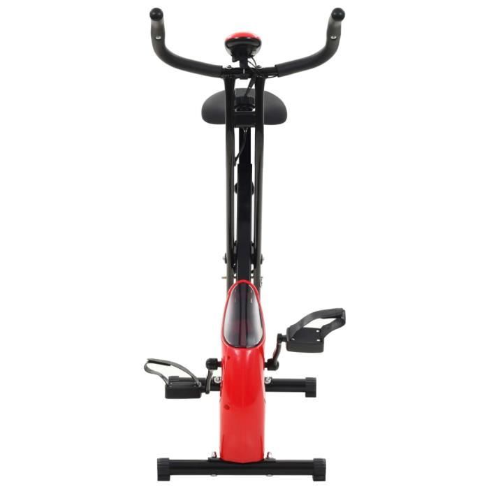 12595*PRO*Vélo d'appartement Eleganter - Vélo d'Exercice d'Intérieur Vélo biking magnétique et mesure du pouls Noir et rouge NEW Pro