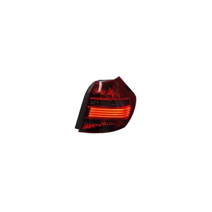 Verre de feu arrière droit LED fumé pour BMW série 1 E81 / E87 de avril 2007 à 2012