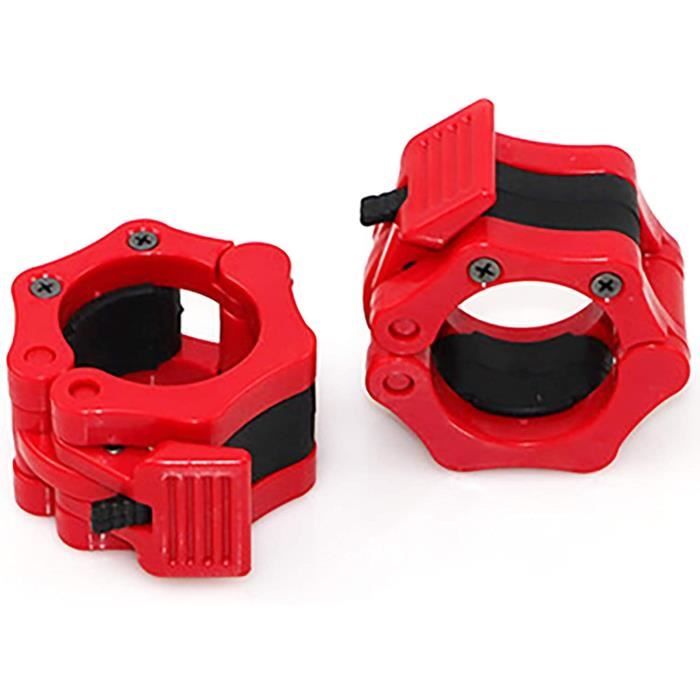 BARRE - HALTERE - POIDS Bague de Serrage, 2PCS Collier de Blocage Bague, Bague Haltères Bague de Serrage Musculation 5077
