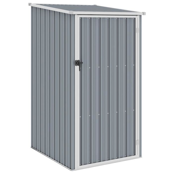 Abri de jardin Cabane à Outils Cabane de jardin - Rangement outils-vélos - Gris 87x98x159 cm Acier galvanisé #D#1670