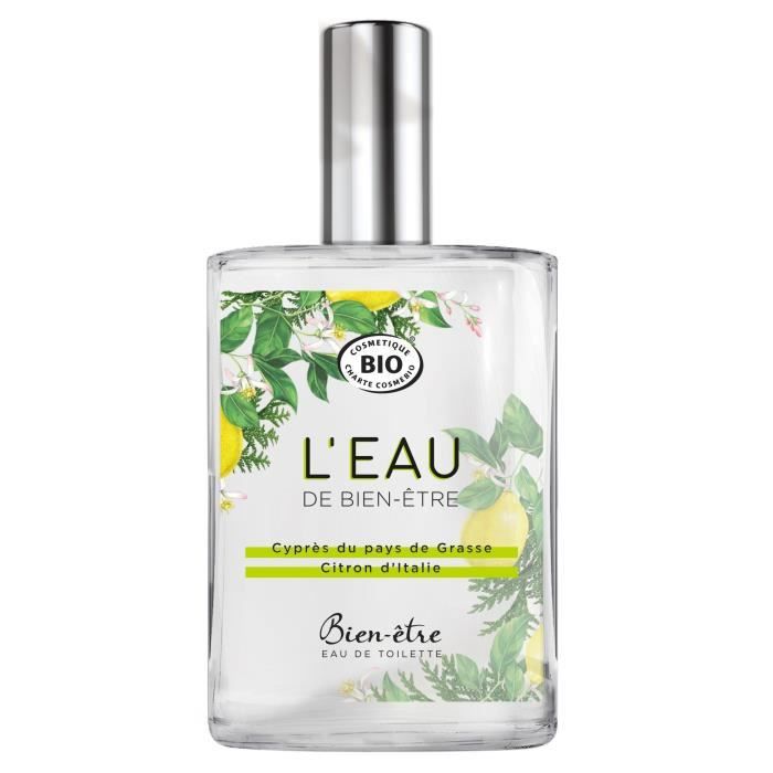 BIEN-ETRE Eau de toilette Citron d'Italie et Cyprès du Pays de Grasse - 75 ml