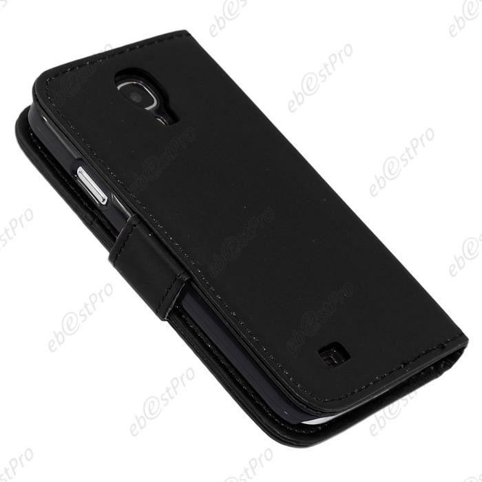 ebestStar® Housse portefeuille Noir Samsung Galaxy S4