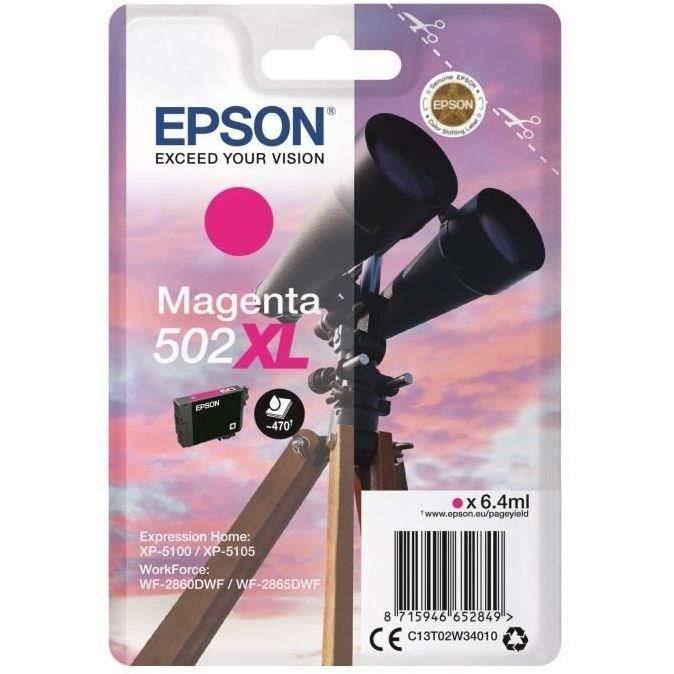 EPSON Cartouche d'encre 502 XL Magenta - Jumelles (C13T02W34020)