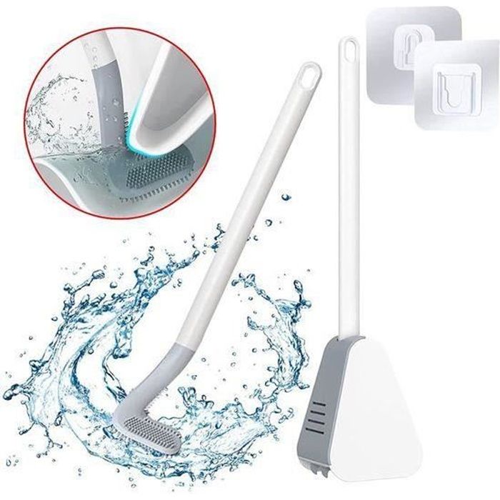 DecoShow - WC Brosse de toilette en silicone de golf avec support raclette de salle de bain accessoires de toilette ensemble