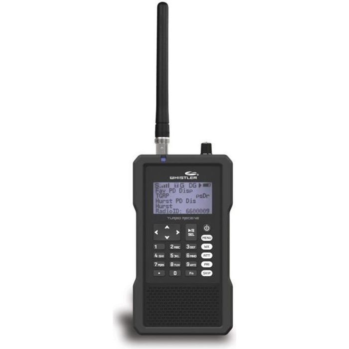 Whistler TRX-1E Scanner numérique à main Radio scanner portable 7.75in. x 7.31in. x 5.75in. Noir