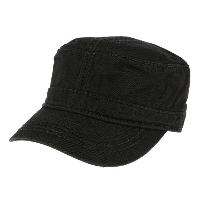 Casquette Militaire Noire Cliff - Noir - Taille unique