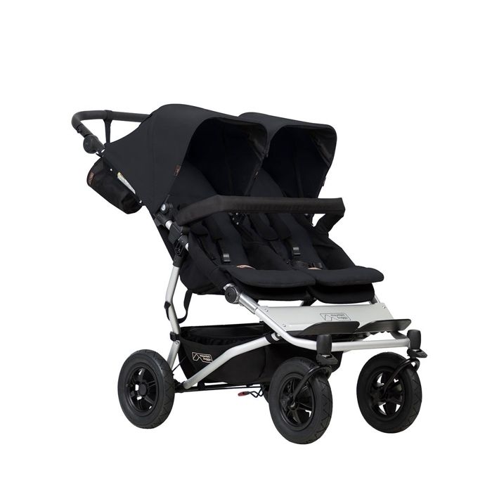 Mountain Buggy Duet V3 - Pousette bébé duo - Système siège auto intégré - Noir