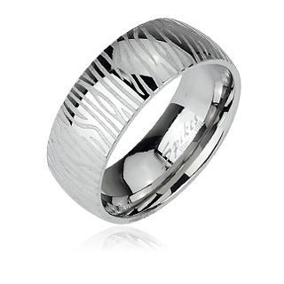 Anneau Acier Zebra Design