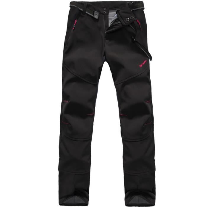Pantalon Softshell Hommes Femmes Polaire Chaud Pour Trekking Montagne Randonnée Coupe-vent Imperméable Pour Couples Hiver Automne