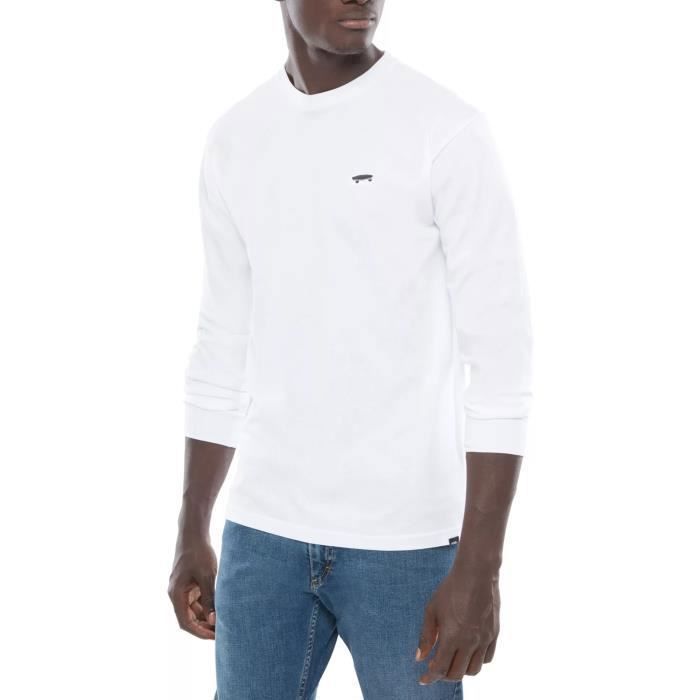 Vans T-Shirt pour Homme Skate Blanc VN0A3D1MWHT