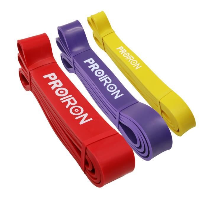 PRO-ZLD-9 PROIRON Bandes Élastique de Résistance - Bande Elastique Fitness pour Musculation, Crossfit, Traction Assistée, Yoga,