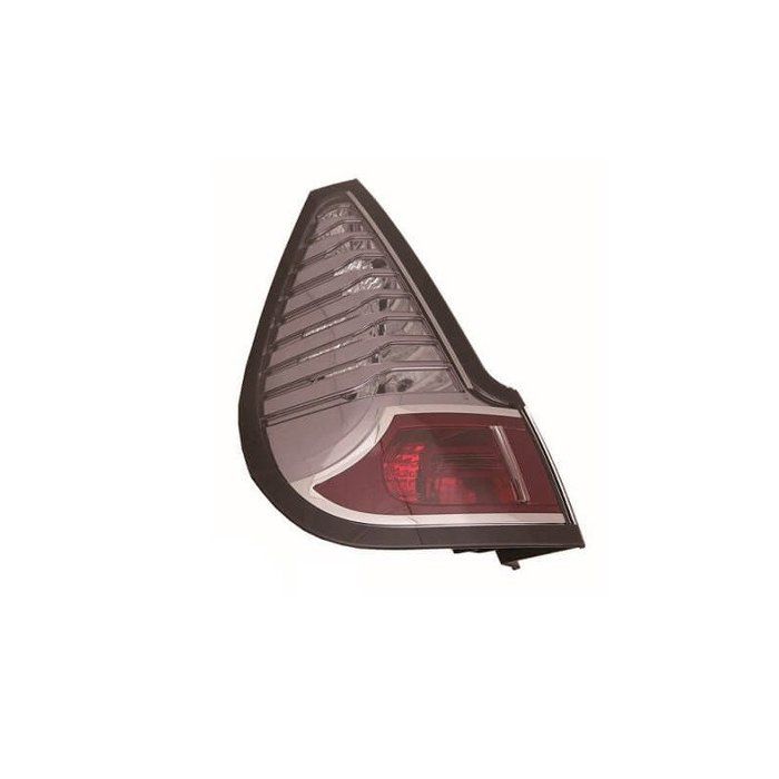 Feu arrière extérieur gauche pour RENAULT SCENIC/X-MODE 2013-2016, 5 places, Cadre noir incolore.