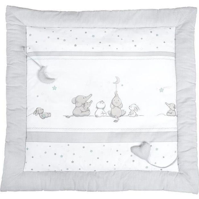 ROBA Tapis d'Éveil Doux -Sternenzauber- - 100x100 cm - Tapis pour Parc Bébé