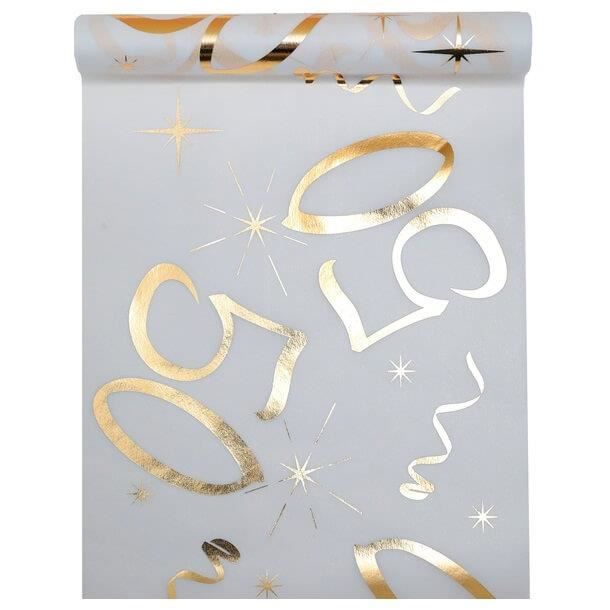 Chemin de table anniversaire or 50ans (x1) REF/6158