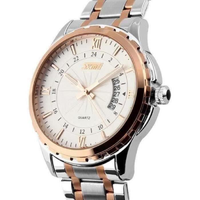 SHARPHY Montre Bracelet Homme Top Marque de Luxe Bracelet Acier