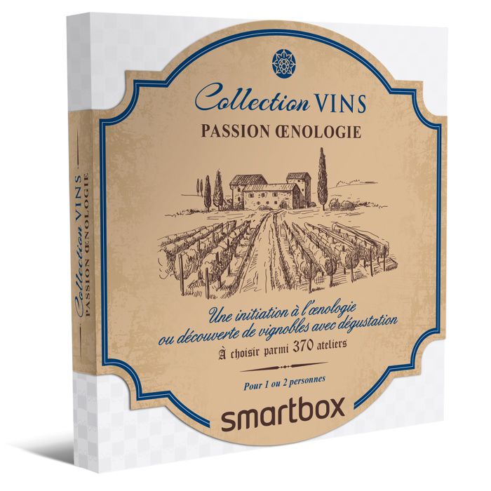 SMARTBOX - Coffret Cadeau - PASSION ŒNOLOGIE - 370 expériences autour du vin : dégustations et visites